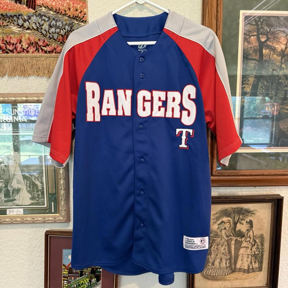 Vintage 00s‎ Texas Rangers Baseball Dynasty Team Jersey Size Medium